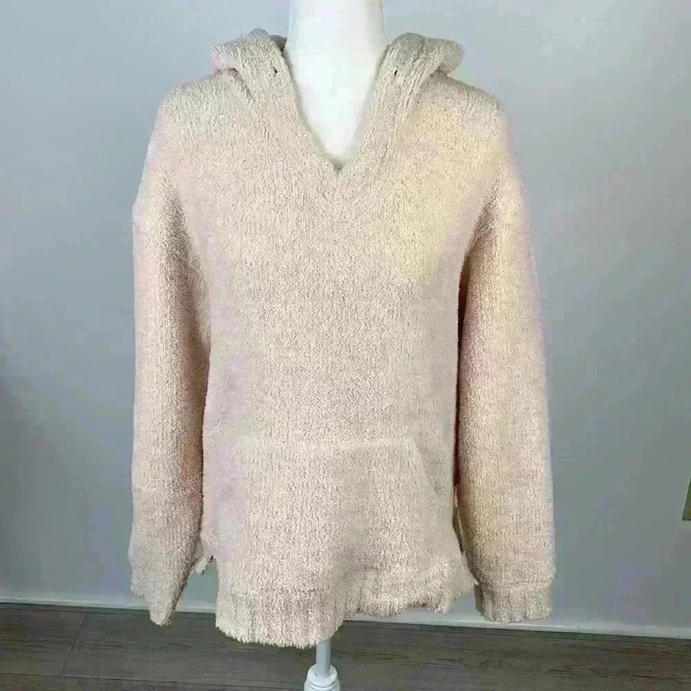 Thread & Supply Light Pink Hooded Sherpa Size M